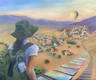 用油画写退休日记！戴莉如「乐在其中」画展  体验生活角落的美好