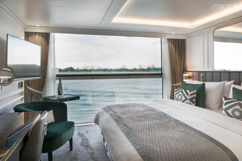 ▲躺在床上就能看見河畔景色，每天都有新風貌。(行遍天下提供/圖：傑菲亞娃)