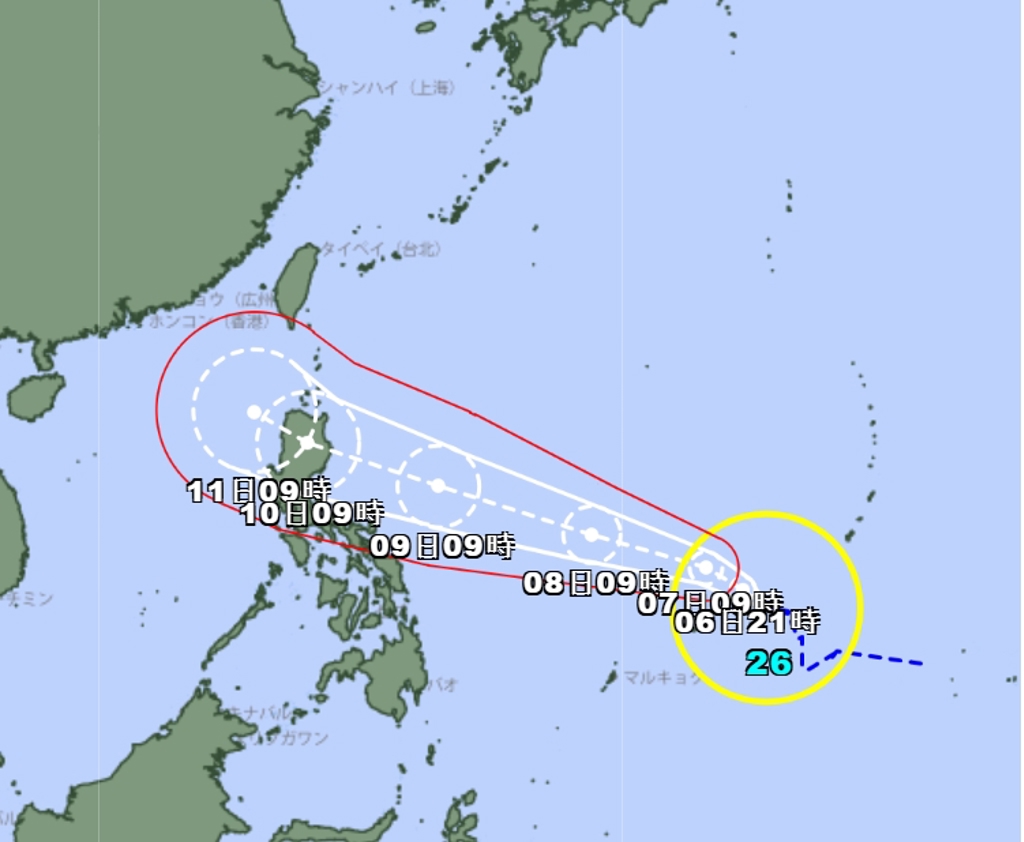 鳳凰一路長胖 日氣象廳：周日達「非常強颱」