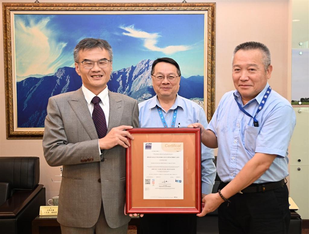 漢翔「勇鷹專案」通過AS9110維修品管系統認證