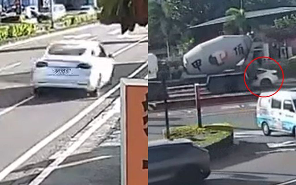 恆春死亡車禍新視角! 特斯拉「急速拉回」仍猛撞水泥車
