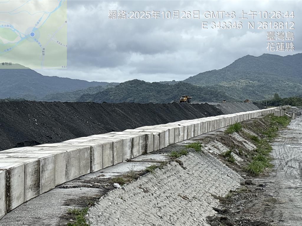 花蓮馬太鞍溪防汛升級 水利署派重機、抽水機待命