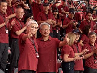 台積運動會》魏哲家不改幽默 黃仁勳讚台積電「熊讚欸」!