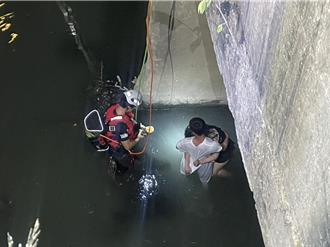 高雄情侶酒後吵架女友跌落大排　男友急跳水救人