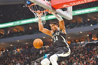 NBA盃》字母哥準大三元 公鹿小組賽9連勝