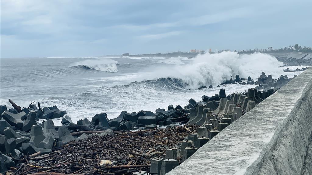 鳳凰颱風逼近!富岡港驚現5公尺巨浪 釋迦農忙搶收