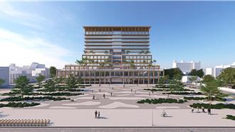 像靈骨塔！嘉義市民中心北棟設計圖炎上 市府：非定案版本