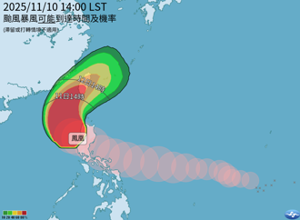 鳳凰暴風侵襲率「南部近9成」 台灣本島全破50％