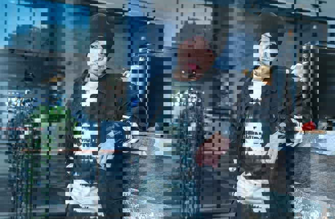 黄明志对于命案感到无辜。（图／粘耿豪摄）