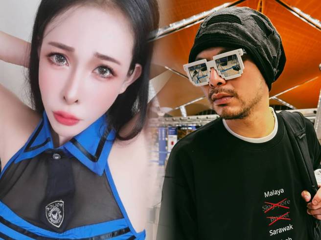 女優娃娃(圖左)認了和黃明志是X友。(照片/女優娃娃提供、翻攝黃明志臉書)