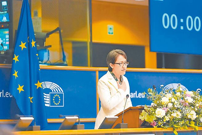 蕭美琴現身IPAC峰會發表演說，引發熱議。（圖／美聯社）