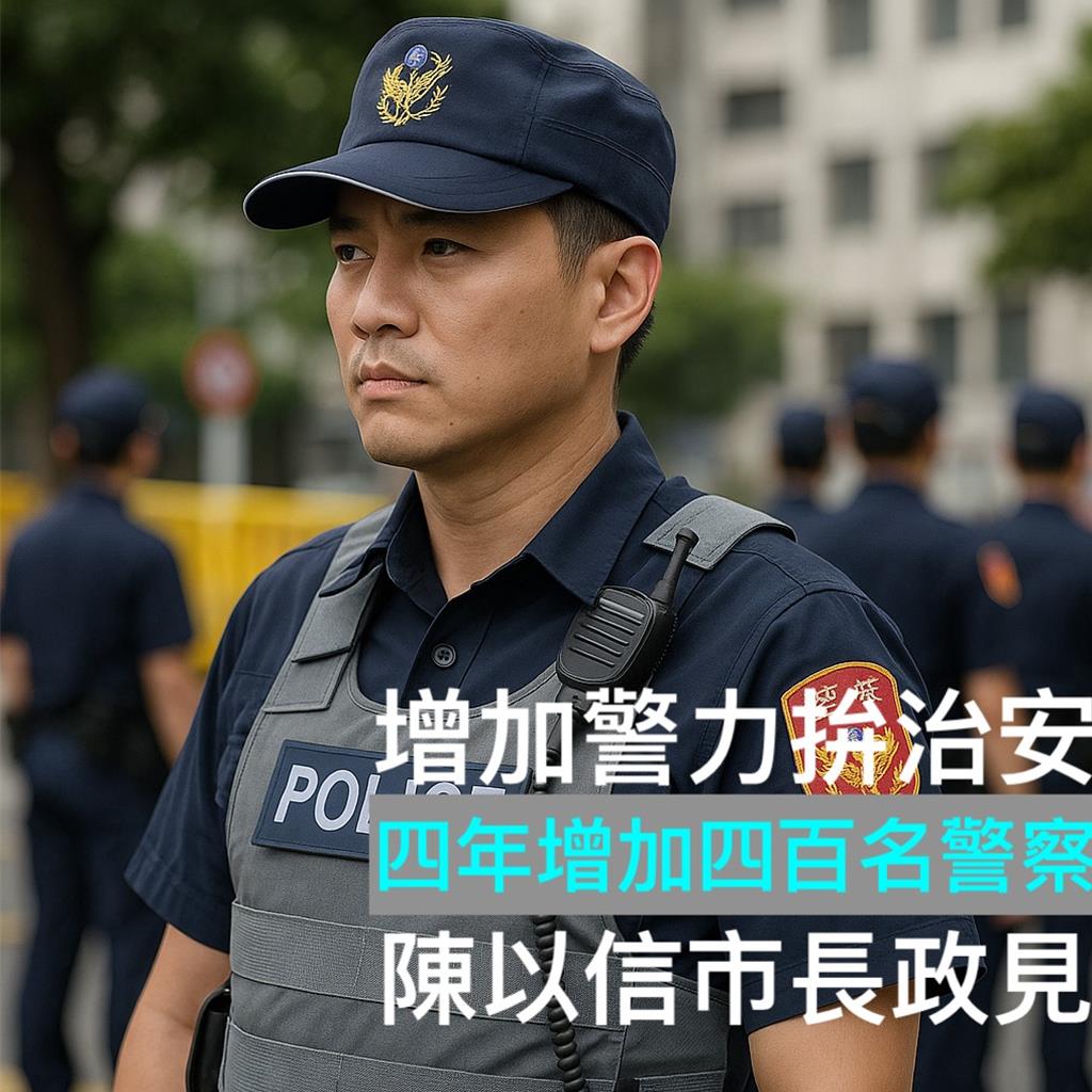 治安差  警民比落後  陳以信喊4年增400名警察  南市警局回應了