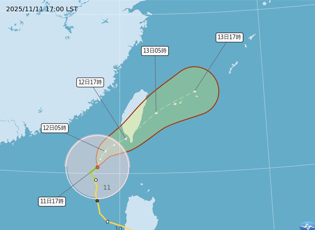 鳳凰颱風暴風圈縮小、減弱！氣象署：估13日解除海、陸警