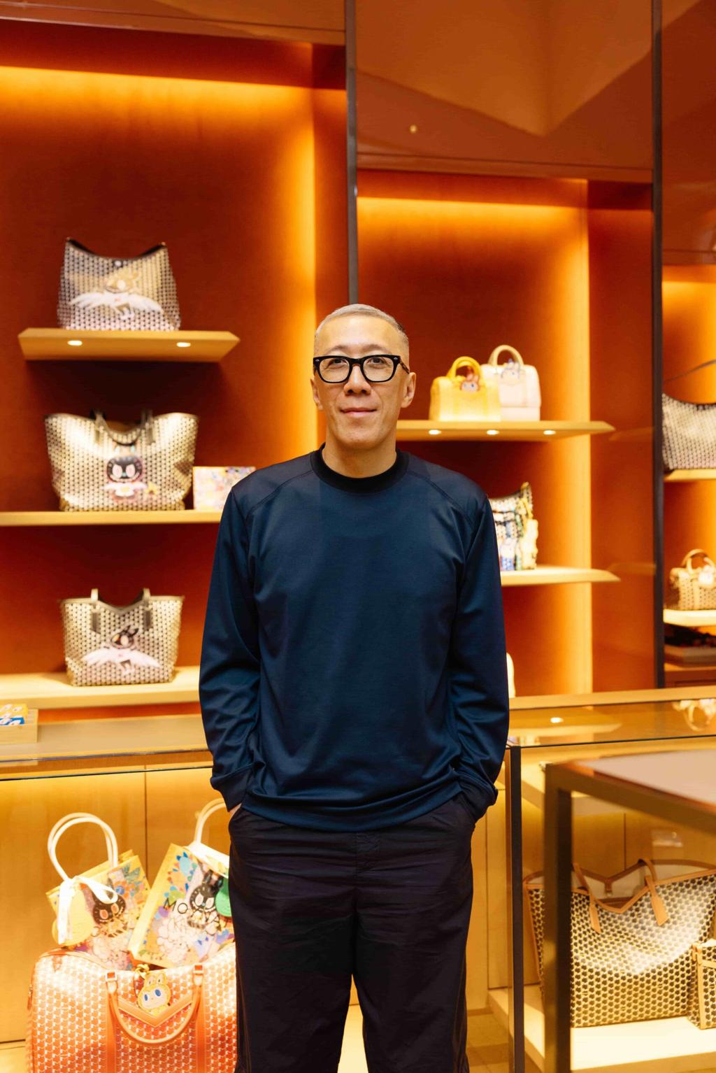 龍家昇現身bellavita 寶麗廣塲Moynat的專櫃。（Moynat提供）
