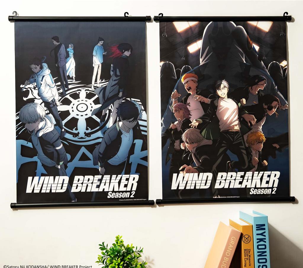  《WIND BREAKER防風少年》快閃店推出收藏控必收的掛軸，350元。（WeTrust信賴互動行銷有限公司提供／徐梓榕台北傳真）