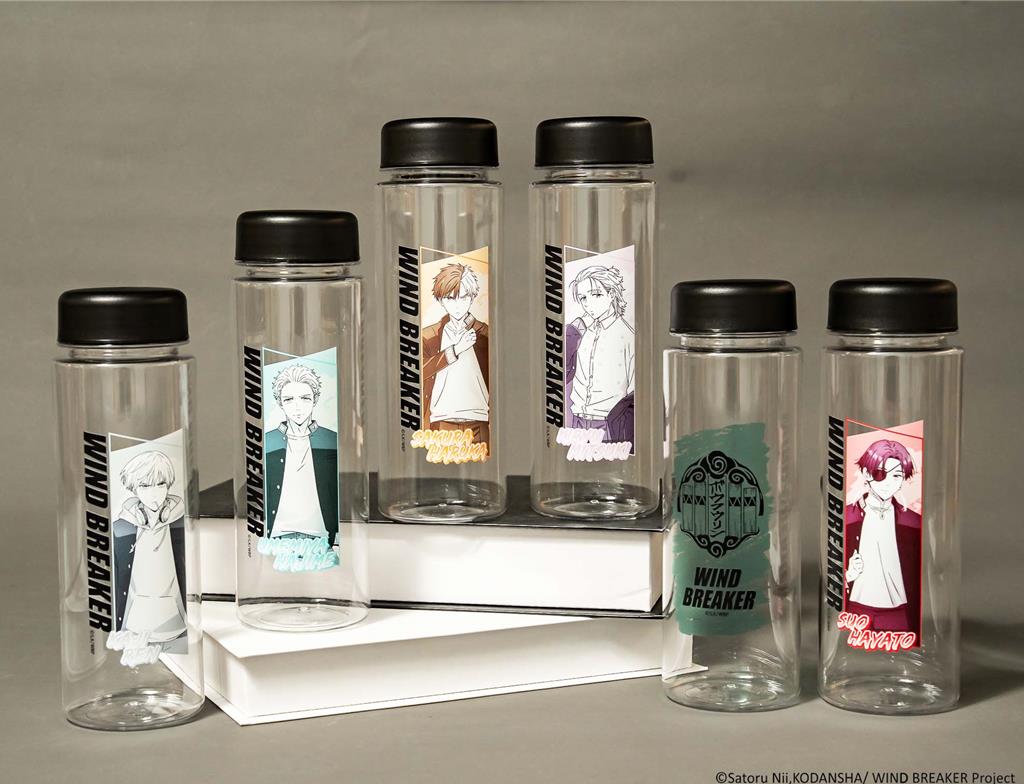  《WIND BREAKER防風少年》快閃店推出實用的冷水瓶，共有6款，280元。（WeTrust信賴互動行銷有限公司提供／徐梓榕台北傳真）