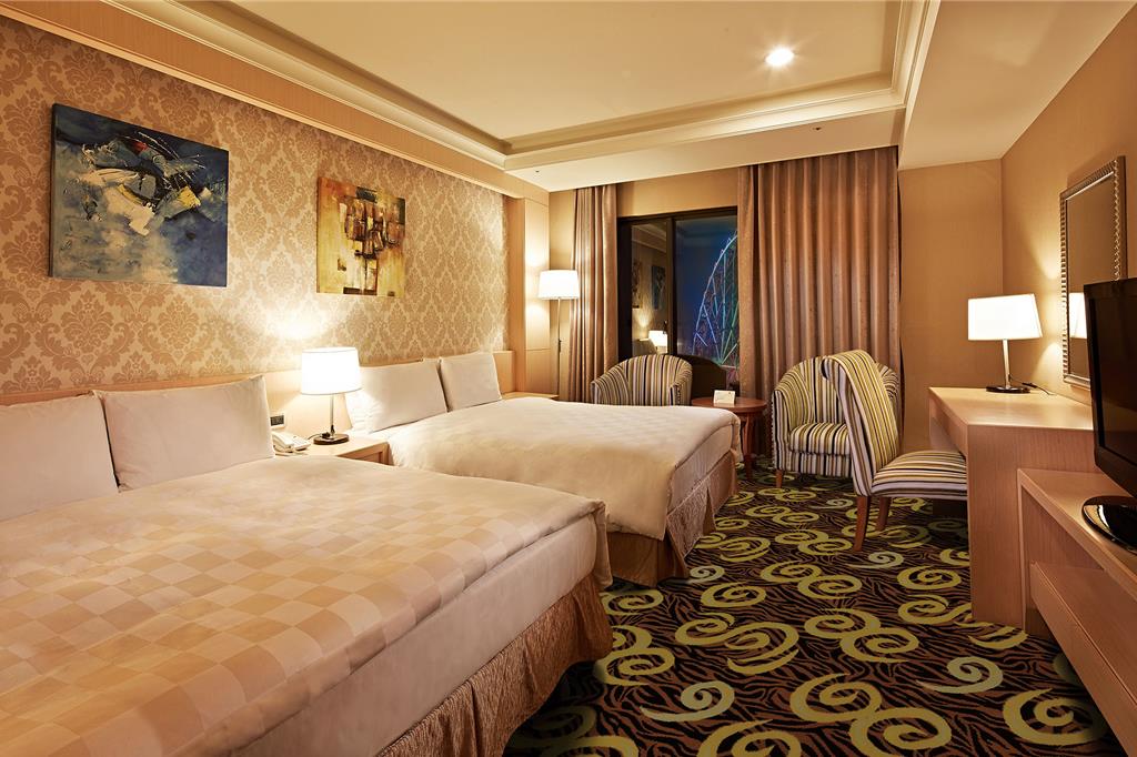 義大天悅飯店溫馨家庭房寬敞的12坪空間，是闔家旅遊首選。（義大天悅飯店提供）