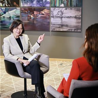 蔡英文接受德媒专访  传达台湾加强自我防御能力决心