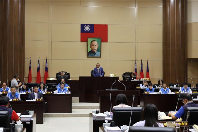苗栗县议会第6次定期会11日开议。（谢明俊摄）
