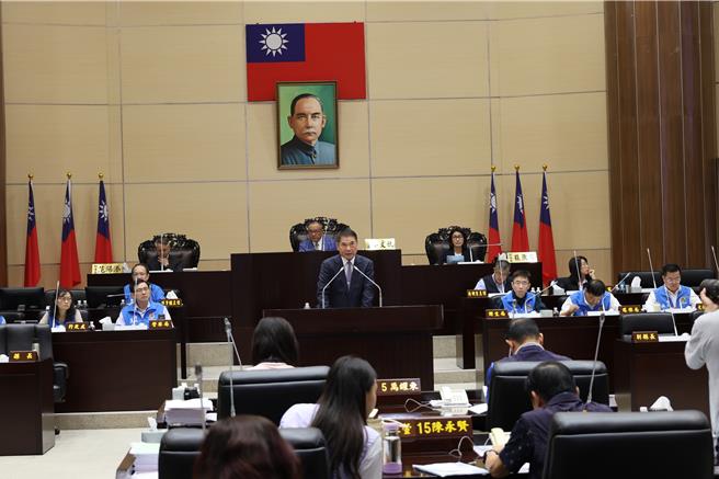 苗栗县议会第6次定期会11日开议。（谢明俊摄）