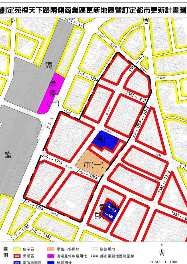 苑里镇天下路老街即将更新，县府与镇公所配合市场重建工程，改善街区建筑与公共空间，预计重现商圈活力，带动老街再生。（苗栗县政府提供／吕丽甄苗栗传真）