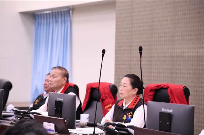 颱風災害應變中心，花蓮縣長徐榛蔚與賴清德總統視訊說明花蓮現況。（花蓮縣政府提供／王志偉花蓮傳真）