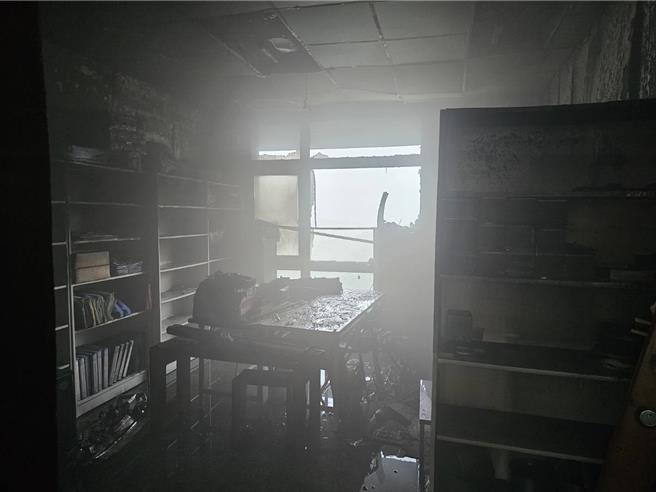 宜蘭礁溪佛光大學今（11）日下午驚傳火警！（民眾提供／吳佩蓉宜蘭傳真）