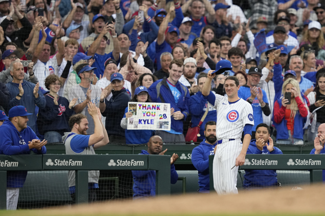 35歲的「教授」韓崔克斯正式退休，曾幫助芝加哥小熊於2016年奪冠，突破「山羊魔咒」。（圖／美聯社）