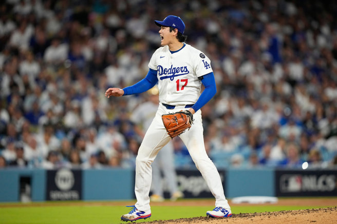 道奇「二刀流」巨星大谷翔平再度成為國聯MVP大熱門。（圖／美聯社）