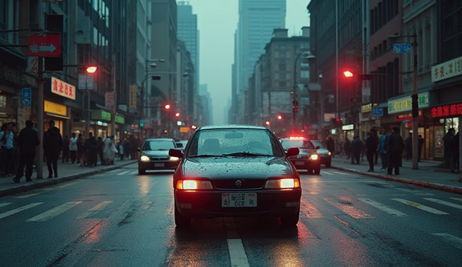 台北一名郭姓男子駕駛友人的車輛，短短一週內，竟在台北市同一個路口，連續兩次闖紅燈，全被科技執法設備清清楚楚拍下。（示意圖、與本案無關／AI生成）