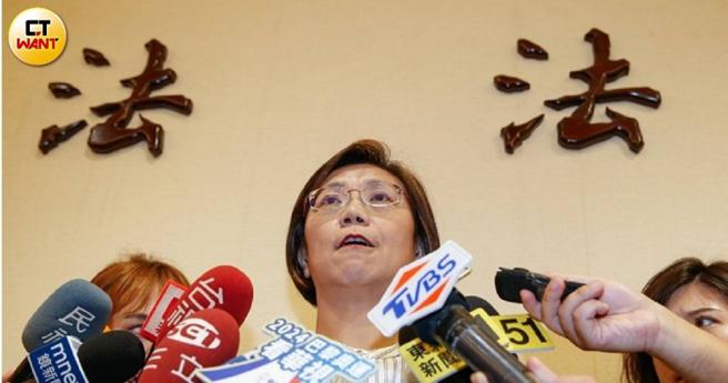 國民黨立委翁曉玲（中）原先在國立清華大學為通識中心與科法所合聘老師，如今只剩通識中心專聘之，目前借調為立委。（圖／黃耀徵攝）