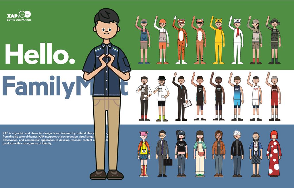  POPUPASIA亞洲手創暨生活展推出由潮流角色品牌XAP設計的全家小隊長限量系列公仔。（POPUPASIA提供／徐梓榕台北傳真）