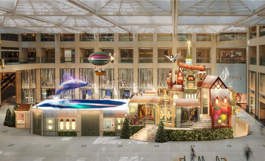 置地廣場「Noëlia at LANDMARK」光影奇景 。(港旅局提供)