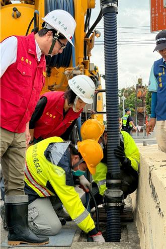 嚴防鳳凰颱風  陳其邁視察永安排水  籲各單位全面整備