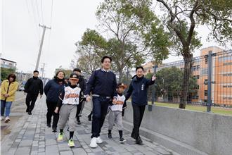 兌現建置通學步道承諾 竹市打造安心通學路