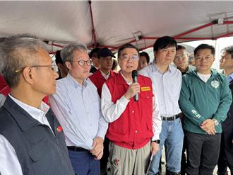 苏澳淹水惨况 卓荣泰视察后拍板：分洪道追加21亿预算