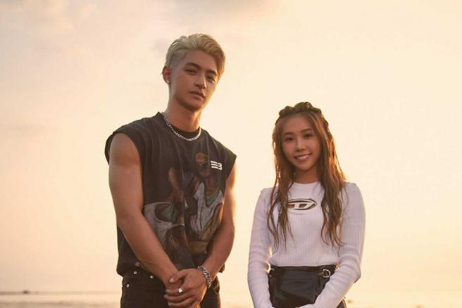 吳霏、艾薇這對情侶曾推出對唱單曲〈起點〉。（圖／環球音樂提供）