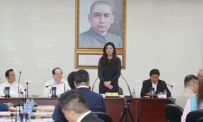 國民黨恐分裂成鄭麗文的親中黨中央與其他國會藍、地方藍、年輕藍。（王英豪攝）