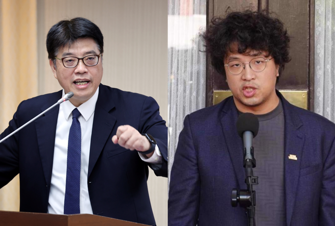 蓝委建议陆委会可带沈伯洋(右)去大陆交流，邱垂正(左)称交流障碍不是他们造成的。（合成图／资料照、姚志平摄）