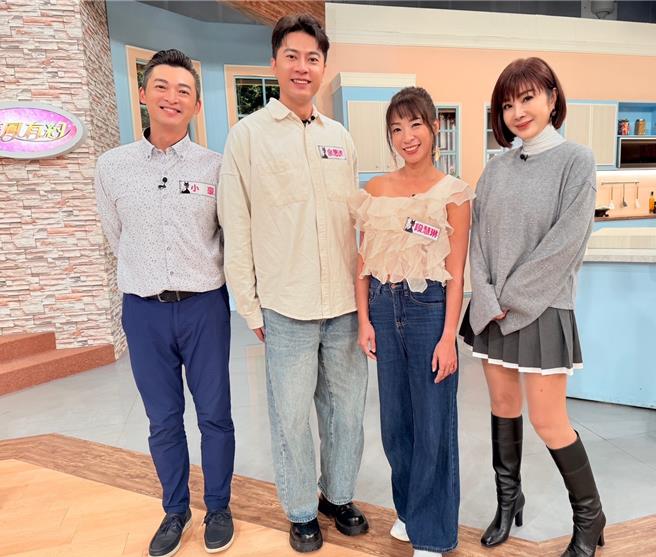 小豪（左起）、余思達、段慧琳、陳美鳳一同合影。（民視提供）