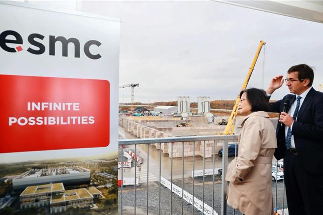 蔡英文訪歐積電表示，歐積電這座廠區，會成為歐洲產業升級的重要節點。蔡英文辦公室提供