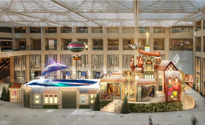 置地廣場「Noëlia at LANDMARK」光影奇景 。(港旅局提供)