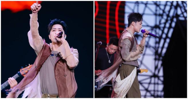 歌手TANK近日在福建莆田参加音乐节活动，现场演唱状况也获得关注。（图／翻摄微博／Tank吕建中）