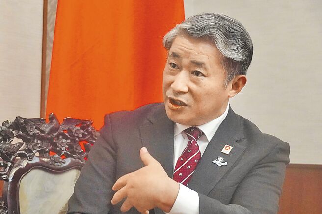 大陸駐大阪總領事薛劍。（美聯社）