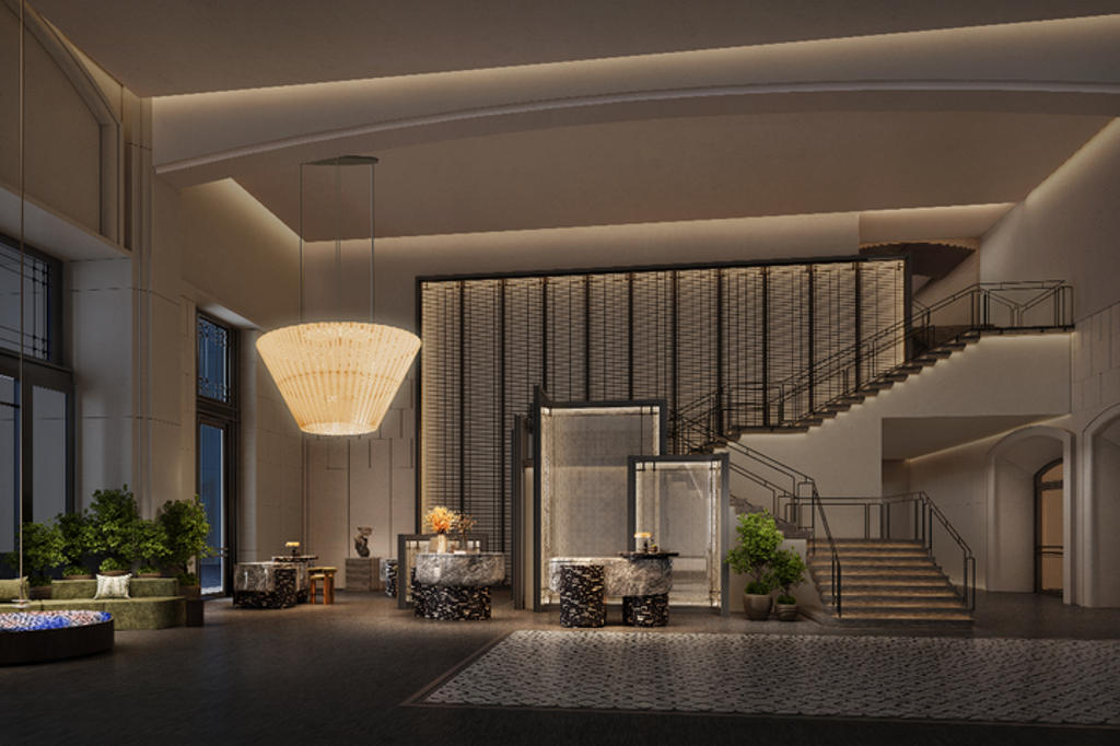 酒店所在地原為台南大億麗緻酒店,全面翻修後的「台南 Signia by Hilton 酒店」將提供344間客房,融入鐵花窗、花磚等台南特色元素。 圖:福泰飯店集團/提供