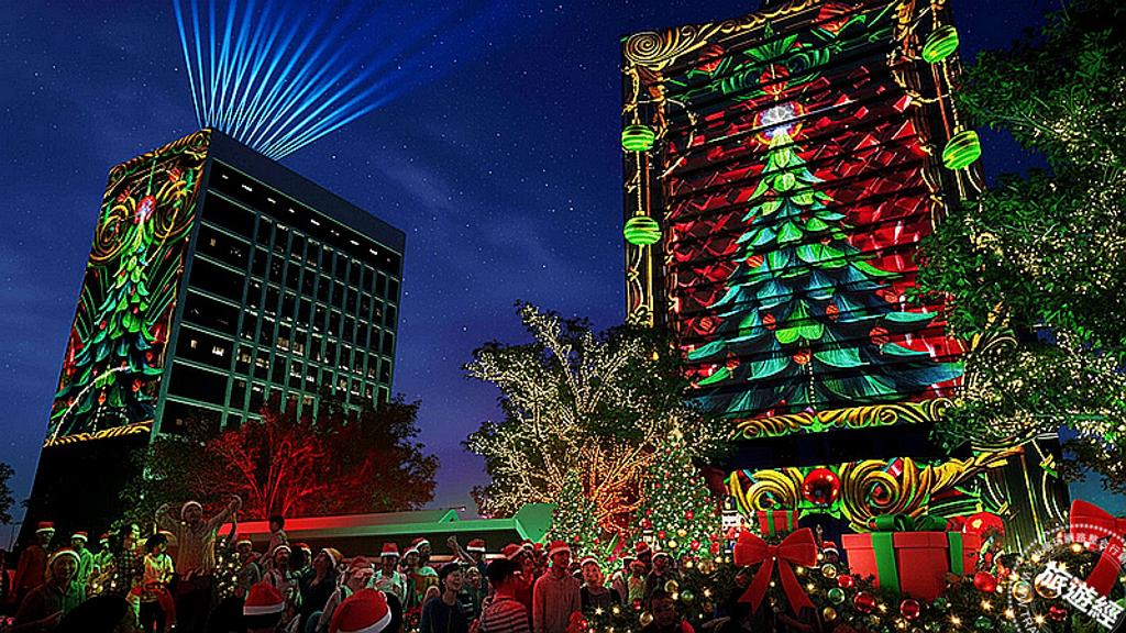 「光影匯·中環」於11月28日起登場,中環八大建築化身巨型光影畫布 沉浸式光影匯呈獻震撼視聽感官盛宴。圖片:港旅局提供