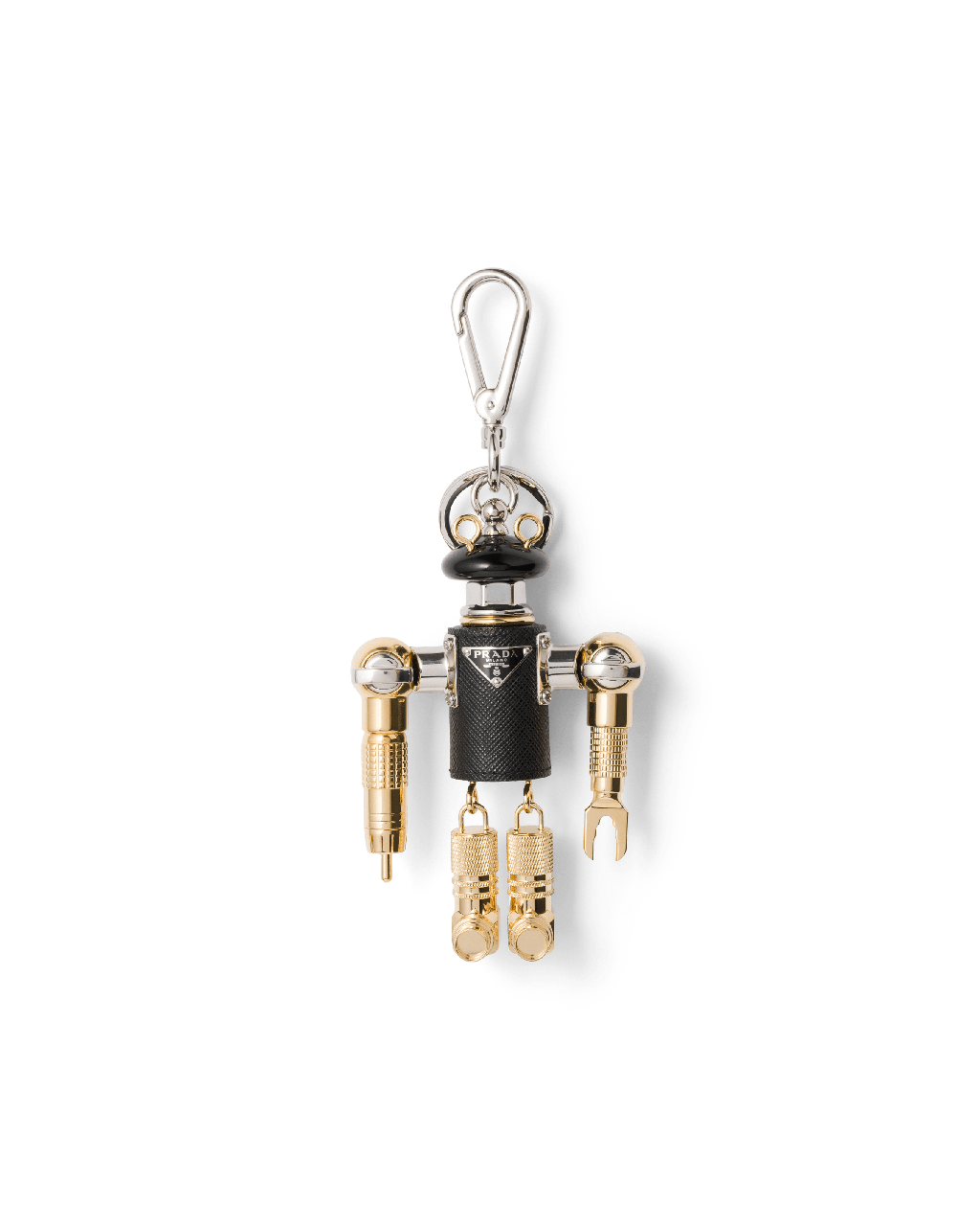 PRADA 機器人金屬吊飾，2萬6000元。(PRADA提供）