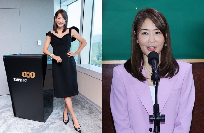 贾永婕身为台北101董事长，对太子集团案件回应。（图／吴松翰摄；刘宗龙摄）
