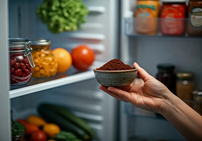 冰箱放咖啡渣除臭，治標不治本。（示意圖，Shutterstock／達志）