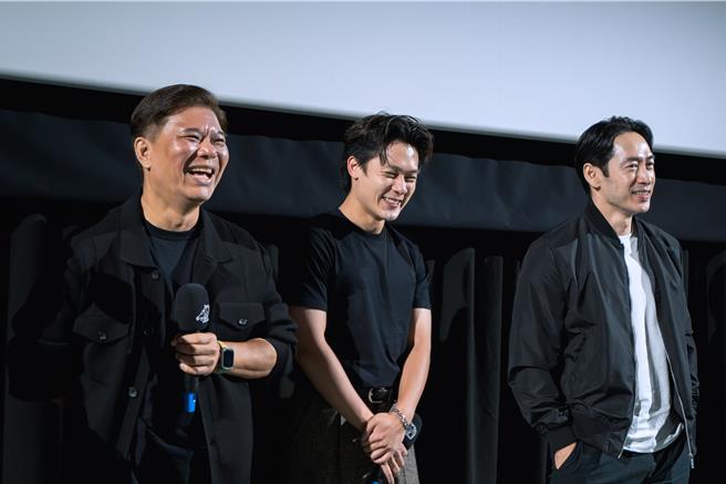 《好孩子》导演王国燊(左起)与许瑞奇、路斯明日前现身金马影展映后座谈，与观眾面对面交流。（甲上提供）